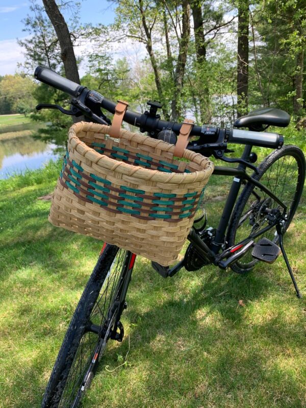 Bike Basket with special delivery of flowers!