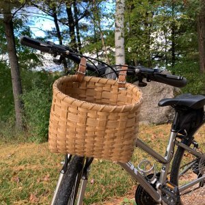 Wisconsin Bicycle Basket basket on a bike.